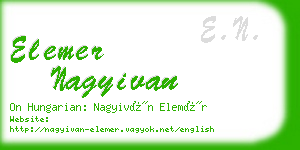 elemer nagyivan business card